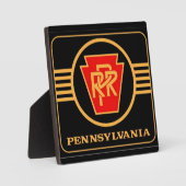 Pennsylvania Railroad Logo, Black & Gold Fotoplaat (Voorkant)
