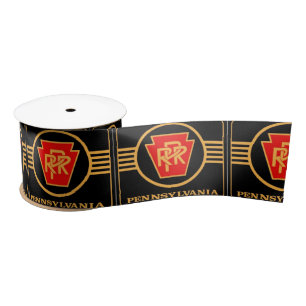 Pennsylvania Railroad Logo, Black & Gold Ribbon Lint
