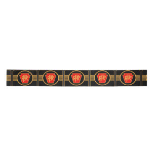 Pennsylvania Railroad Logo, Black & Gold Ribbon Lint