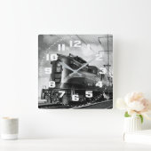 Pennsylvania Railroad Square Wall Clock Vierkante Klok (Huis)