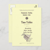 Pennsylvania Reading Seashore Lines 1957 Briefkaart (Voorkant / Achterkant)