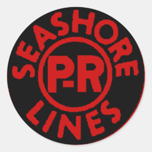 Pennsylvania Reading Seashore Lines Logo Ronde Sticker