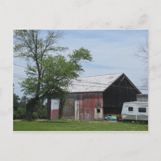 Pennsylvania Red Barn Briefkaart (Voorkant)