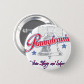 Pennsylvania Ronde Button 5,7 Cm (Voorkant /achterkant)