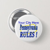Pennsylvania Rules! Ronde Button 5,7 Cm (Voorkant /achterkant)