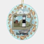 Pennsylvania Shell Lighthouse Ornament (Links)