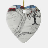 Pennsylvania Sleigh Ride Keramisch Ornament (Rechts)