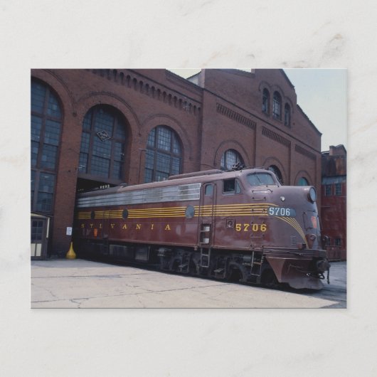 Pennsylvania spoorweg EMD E-8 gerestaureerd in 198 Briefkaart (Voorkant)