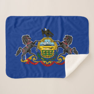 Pennsylvania Staatsvlag Sherpa Deken