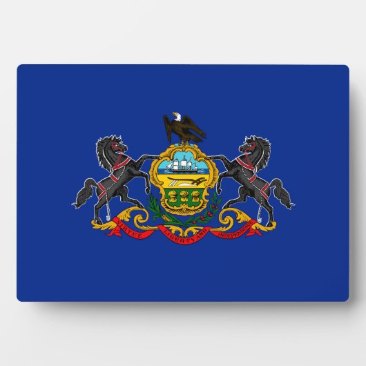 Pennsylvania Staatsvlagontwerp Fotoplaat (voorkant)