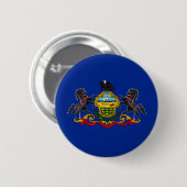 Pennsylvania Staatsvlagontwerp Ronde Button 5,7 Cm (Voorkant /achterkant)