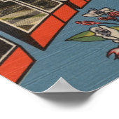 Pennsylvania (State Capital/Flower) 2 Poster (Hoek)