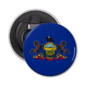 Pennsylvania State Flag Design Decor Button Flesopener (Voorkant)