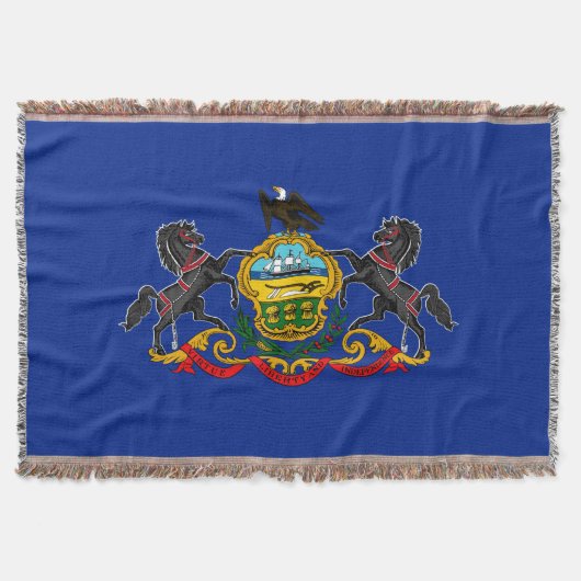 Pennsylvania State Flag Design Decor Deken (Voorkant)