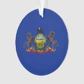 Pennsylvania State Flag Design Decor Ornament (voorkant)
