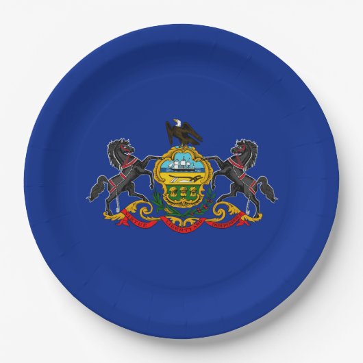 Pennsylvania State Flag Design Decor Papieren Bordje (Voorkant)