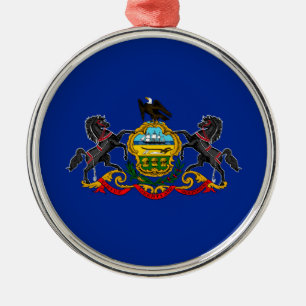 Pennsylvania State Flag Design Metalen Ornament