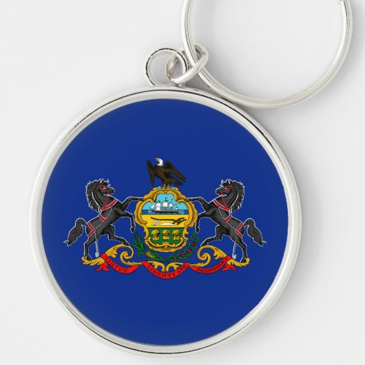 Pennsylvania State Flag Design Sleutelhanger (Voorkant)