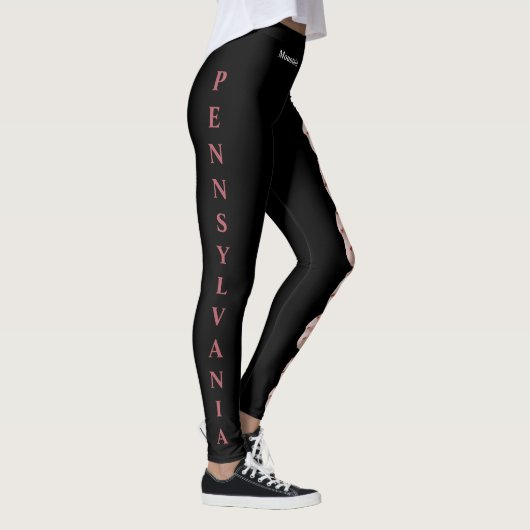 Pennsylvania State Flower Mountain Laurel Leggings (Droite)