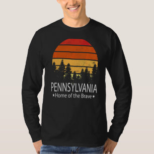 Pennsylvania State Home of the Brave Pennsylvania T-shirt