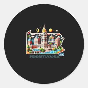 Pennsylvania State in Verenigde Staten Sticker