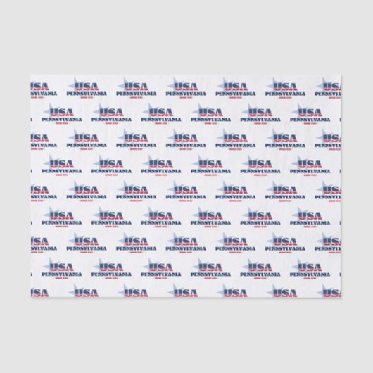 Pennsylvania State Pride Tissue Paper Tissuepapier (Voorkant)