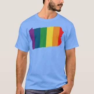 Pennsylvania State Rainbow T-shirt