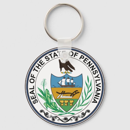Pennsylvania State Seal Sleutelhanger (Voorkant)