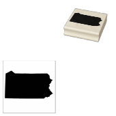 Pennsylvania State Solid Rubber Art Stamp Rubberstempel (Gestempeld)