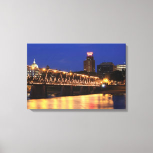 Pennsylvania State Walnut Street Bridge Canvas Afdruk
