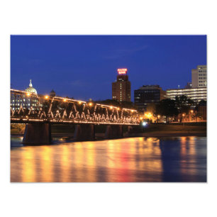 Pennsylvania State Walnut Street Bridge Foto Afdruk