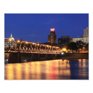 Pennsylvania State Walnut Street Bridge Foto Afdruk