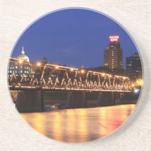 Pennsylvania State Walnut Street Bridge Zandsteen Onderzetter