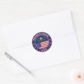 Pennsylvania sticker,phone case, tote bag ronde sticker (Envelop)