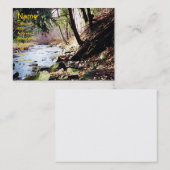 Pennsylvania Stream 02 Visitekaartje (Voorkant / Achterkant)