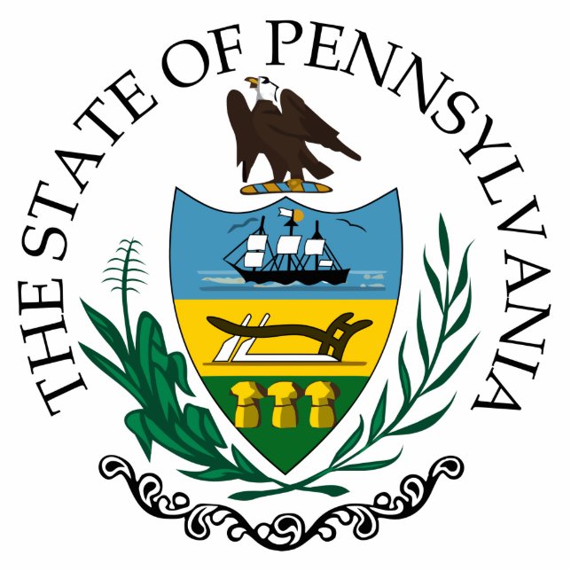 Pennsylvania-teken Staand Fotobeeldje (Voorkant)