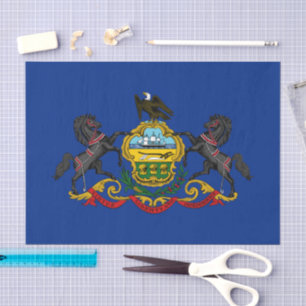 Pennsylvania tissuepapier, vlag van Pennsylvania Tissuepapier