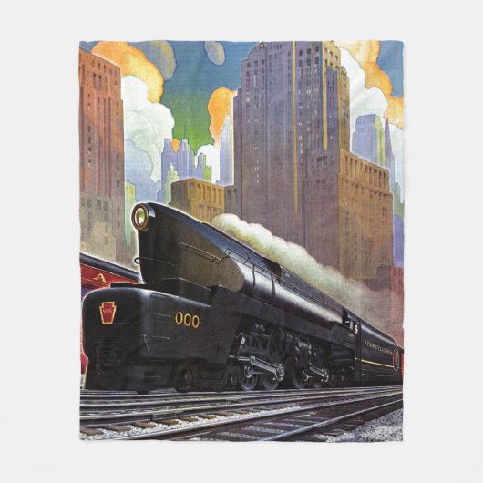 Pennsylvania Train, onbekend Fleece Deken (Voorkant)
