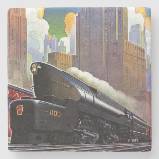 Pennsylvania Train, onbekend Stenen Onderzetter (Voorkant)