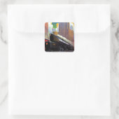 Pennsylvania Train, onbekend Vierkante Sticker (Tas)