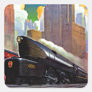 Pennsylvania Train, onbekend Vierkante Sticker