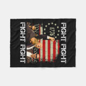 Pennsylvania Trump 2024 gevecht! Fleece Deken (Voorkant (Horizontaal))