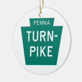 Pennsylvania Turnpike Keramisch Ornament (Links)
