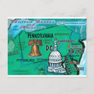 Pennsylvania USA Card Briefkaart