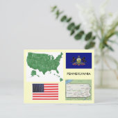 Pennsylvania, Verenigde Staten Briefkaart (Staand voorkant)