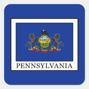 Pennsylvania Vierkante Sticker
