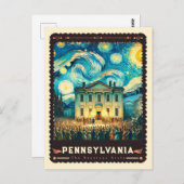 Pennsylvania | Vincent van Gogh geïnspireerd Briefkaart (Voorkant / Achterkant)