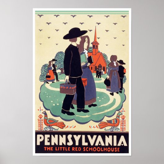 Pennsylvania Vintage Poster (Voorkant)