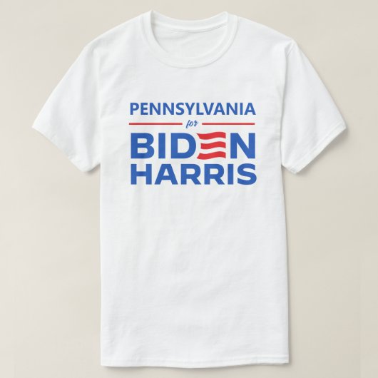 Pennsylvania voor Biden Harris T-shirt (Design voorkant)
