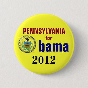 Pennsylvania voor Obama 2012 Ronde Button 5,7 Cm